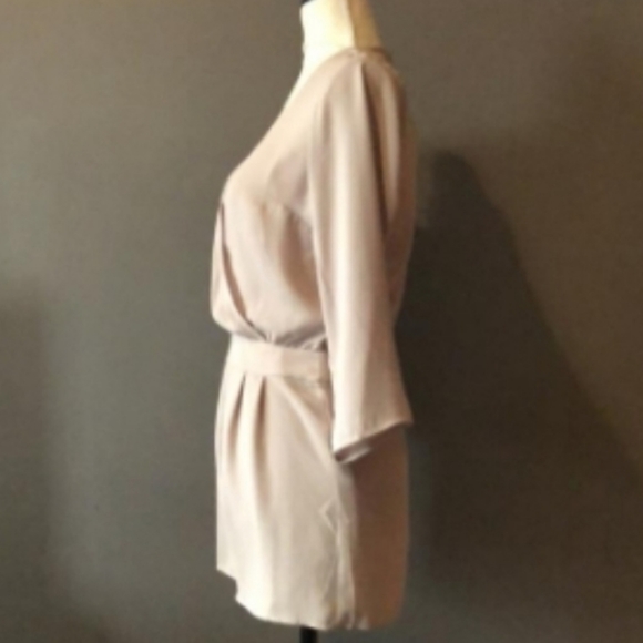 Forever 21 Cream Romper Size S Chiffon Cross Over - Picture 9 of 10